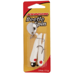 Johnson Beetle Spin Value Pack, 1/4 oz White/Red