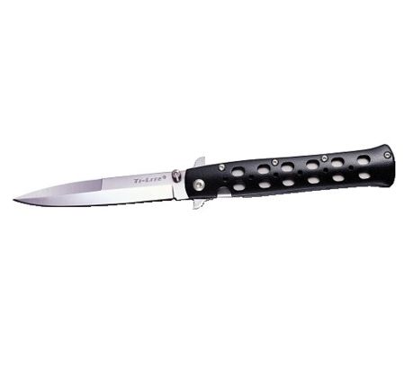 Cold Steel 26SP Ti-Lite Folding Knife 4 Satin Plain Blade, Zy-Ex Handles -  KnifeCenter