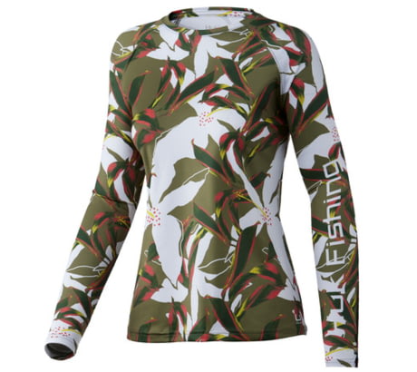 HUK Performance Fishing Tall Leaves Pursuit Long-Sleeve Shirt - Womens  H6120111-316-M ON SALE!