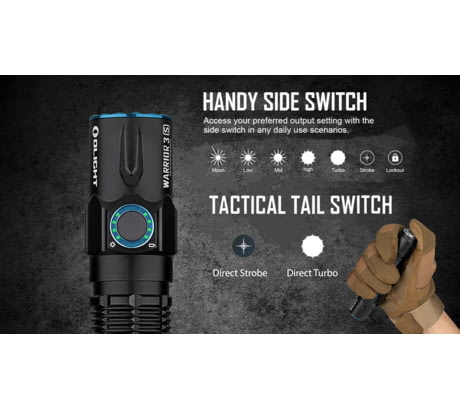 Olight Warrior 3S Rechargeable Tactical LED Flashlight FL-OL