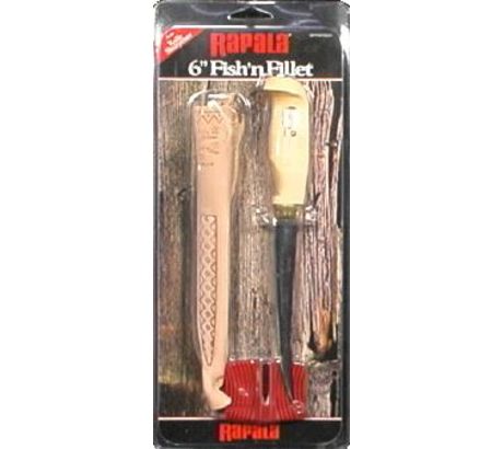 Rapala 4 Fish'n Fillet Knife - Single Stage Sharpener & Sheath