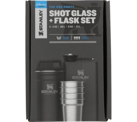 Stanley The Pre-Party Shot Glass w/ Flask Set 10-01883-032 ON SALE!