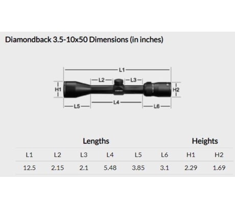 Vortex diamondback best sale 3.5 x10x50