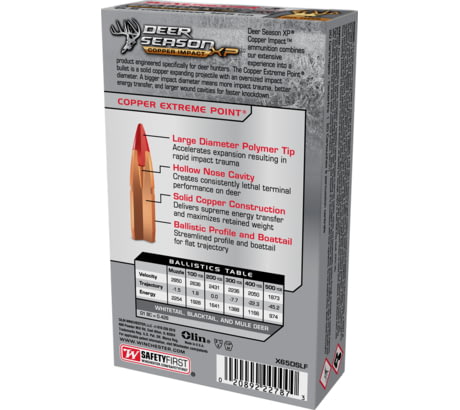 Winchester Deer Season XP 6.5 Creedmoor 125-Grain Rifle Ammunition - 20  Rounds