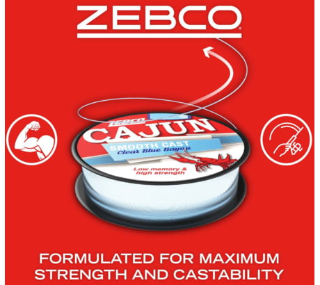 Zebco Cajun Cast Filler Fishing Line CLCASTF6C.CP4 ON SALE!